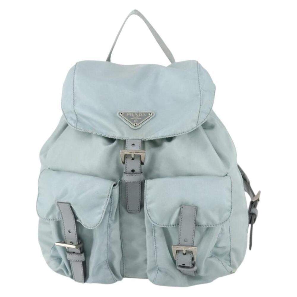 Prada Nylon Backpack Light Blue